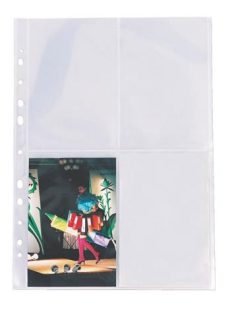   Genotherm, lefűzhető, A4, 80 mikron, víztiszta felület, fényképtartó, ESSELTE (E78001)