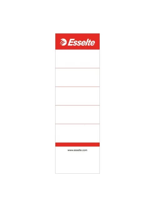 Cserecímke, iratrendezőhöz, kétoldalas, 50x158 mm, ESSELTE, fehér (E810801)