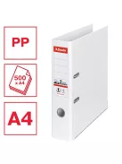 Iratrendező, 75 mm, A4, PP, élvédő sínnel, ESSELTE "Standard", Vivida fehér (E811300)