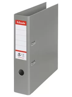   Iratrendező, 75 mm, A4, PP, élvédő sínnel, ESSELTE "Standard", szürke (E811380)