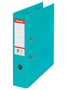   Iratrendező, 75 mm, A4, PP, élvédő sínnel, ESSELTE "Standard", türkiz (E811550)
