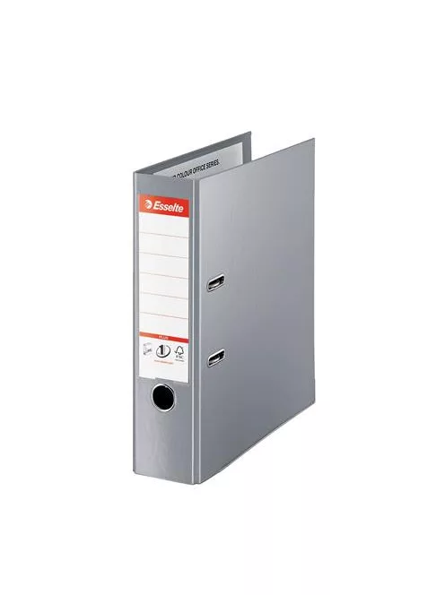 Iratrendező, 80 mm, A4, PP, élvédő sínnel, ESSELTE "Standard Plus", szürke (E81188)