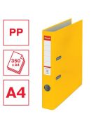 Iratrendező, 50 mm, A4, PP/karton, élvédő sínnel, ESSELTE "Economy", sárga (E81191)