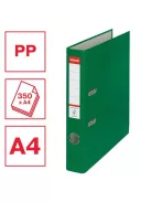 Iratrendező, 50 mm, A4, PP/karton, élvédő sínnel, ESSELTE "Economy", zöld (E81196)
