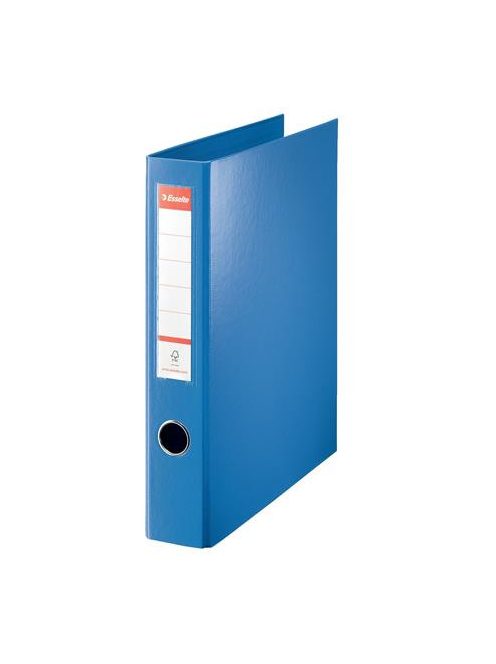 Gyűrűs könyv, 4 gyűrű, D alakú, 60 mm, A4 maxi, PP, ESSELTE "Jumbo Vivida", kék (E82405)