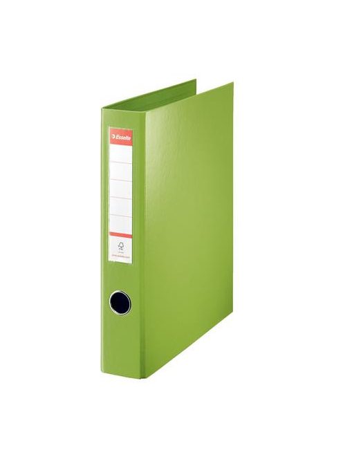 Gyűrűs könyv, 4 gyűrű, D alakú, 60 mm, A4 maxi, PP, ESSELTE "Jumbo Vivida", zöld (E82406)