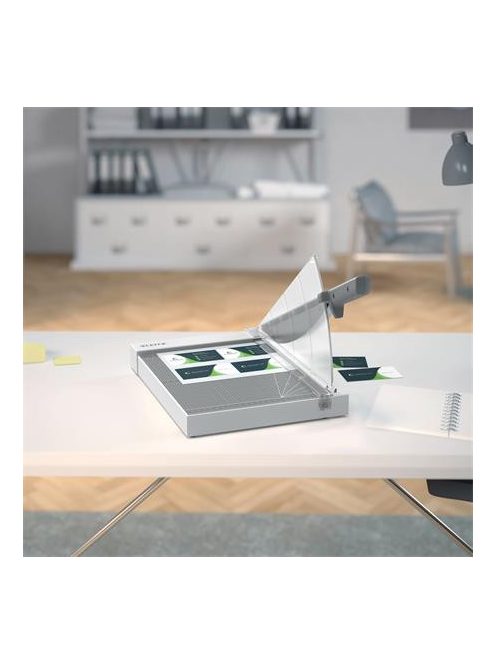 Vágógép, karos, A4, 10 lap, LEITZ "Precision Home Office A4" (E90190000)