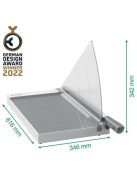 Vágógép, karos, A3, 10 lap, LEITZ "Precision Home Office" (E90200000)