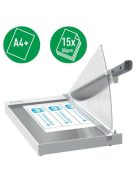 Vágógép, karos, A4+, 15 lap, LEITZ "Precision Office A4+" (E90210000)