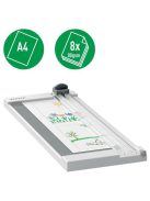 Vágógép, görgős, A4, 8 lap, LEITZ "Precision Home A4" (E90250000)
