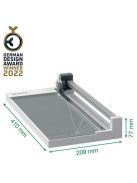Vágógép, görgős, A4, 10 lap, LEITZ "Precision Home Office A4" (E90260000)
