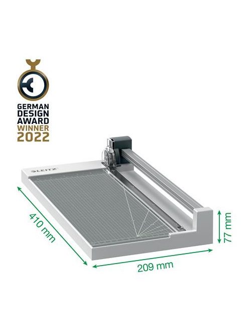 Vágógép, görgős, A4, 10 lap, LEITZ "Precision Home Office A4" (E90260000)
