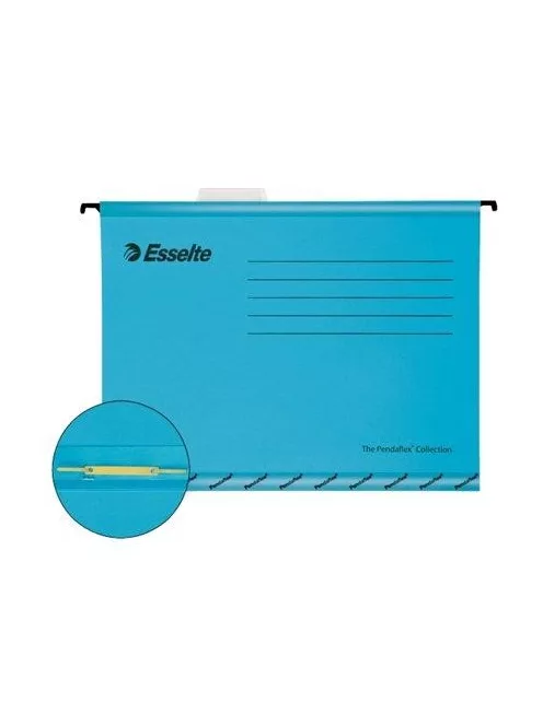Függőmappa, gyorsfűzős, újrahasznosított, karton, A4, ESSELTE "Classic", kék (E93130)