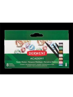   Filctoll készlet, DERWENT, "Academy", 8 különböző metál szín (E98212)