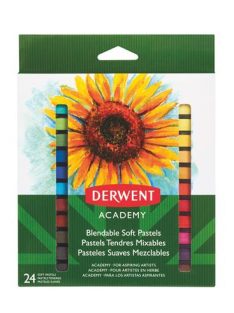   Pasztell kréta, DERWENT "Academy", 24 különböző szín (E98216)