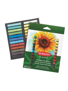   Pasztell kréta, DERWENT "Academy", 24 különböző szín (E98216)