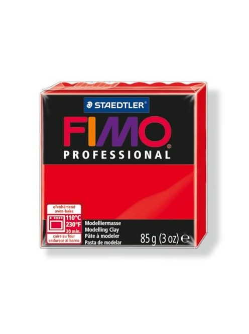 Gyurma, 85 g, égethető, FIMO "Professional", piros (FM8004200)