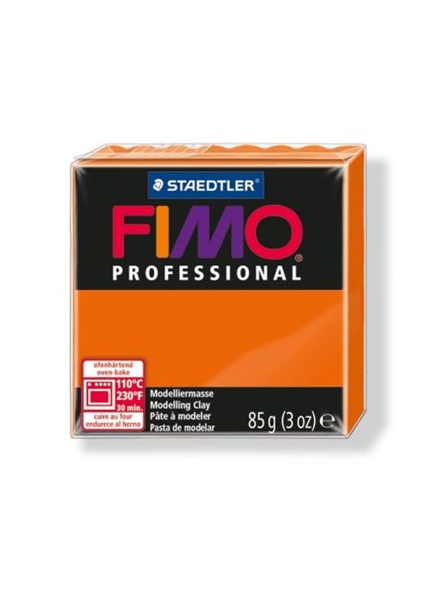 Gyurma, 85 g, égethető, FIMO "Professional", narancssárga (FM80044)