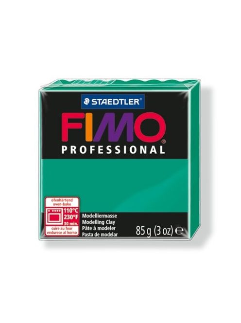 Gyurma, 85 g, égethető, FIMO "Professional", intenzív zöld (FM8004500)