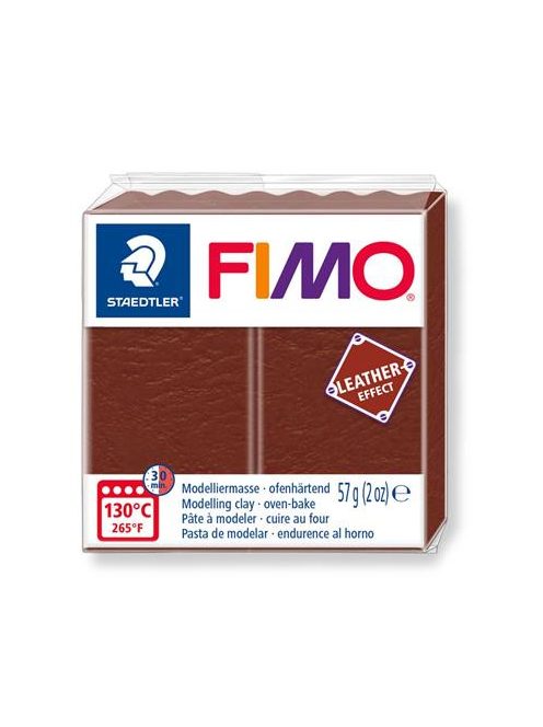 Gyurma, 57 g, égethető, FIMO" Leather Effect", dió (FM8010779)