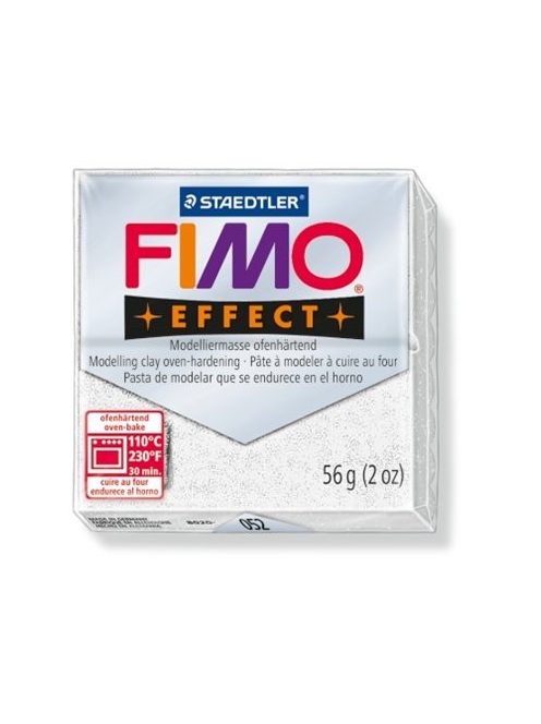Gyurma, 56 g, égethető, FIMO "Effect", csillámos fehér (FM8020052)