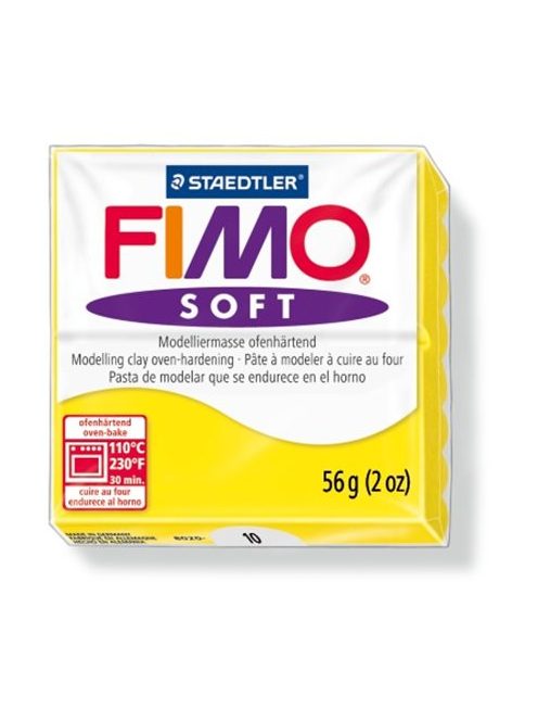 Gyurma, 56 g, égethető, FIMO "Soft", citromsárga (FM802010)