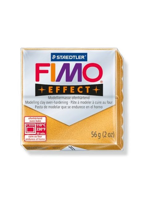 Gyurma, 56 g, égethető, FIMO "Effect", metál arany (FM802011)