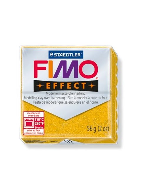 Gyurma, 56 g, égethető, FIMO "Effect", csillámos arany (FM8020112)