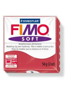   Gyurma, 56 g, égethető, FIMO "Soft", meggy piros (FM802026)