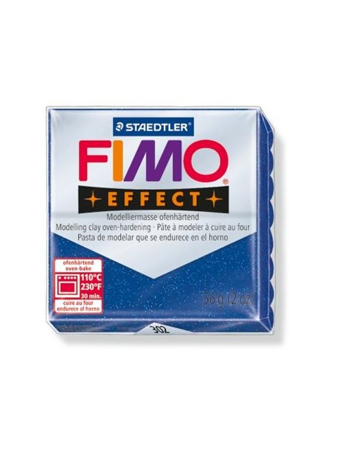 Gyurma, 56 g, égethető, FIMO "Effect", csillámos kék (FM8020302)