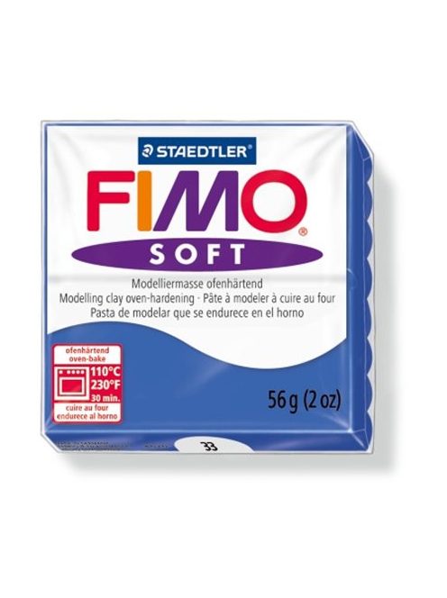 Gyurma, 56 g, égethető, FIMO "Soft", fényes kék (FM802033)