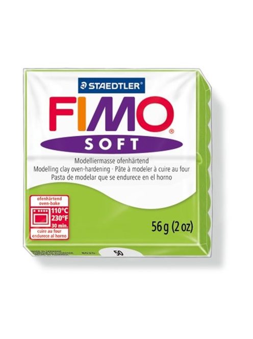 Gyurma, 56 g, égethető, FIMO "Soft", alma zöld (FM802050)