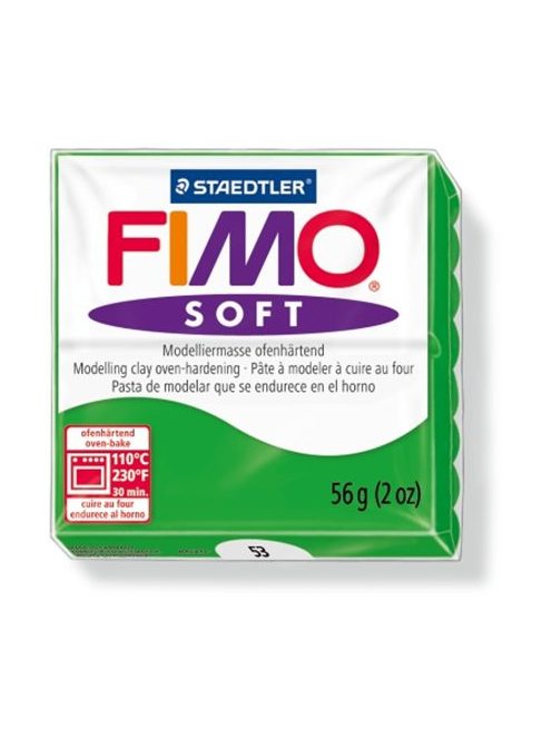 Gyurma, 56 g, égethető, FIMO "Soft", trópusi zöld (FM802053)
