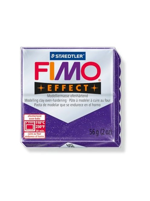 Gyurma, 56 g, égethető, FIMO "Effect", csillámos bíborlila (FM8020602)