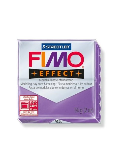 Gyurma, 56 g, égethető, FIMO "Effect", áttetsző bíborlila (FM8020604)
