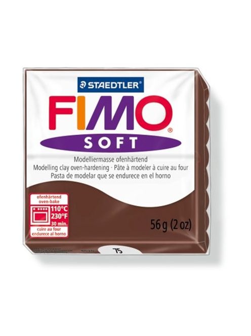 Gyurma, 56 g, égethető, FIMO "Soft", csokoládé (FM802075)