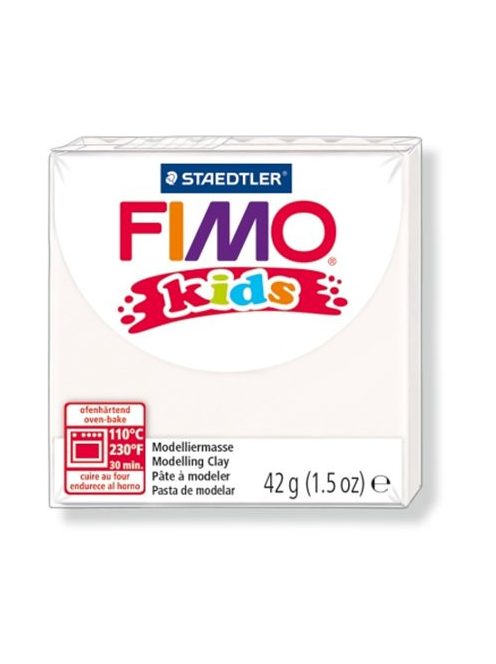 Gyurma, 42 g, égethető, FIMO "Kids", fehér (FM80300)