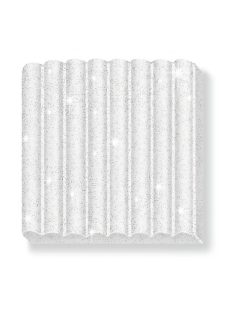   Gyurma, 42 g, égethető, FIMO "Kids", glitteres fehér (FM8030052)