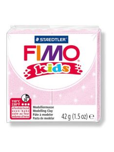   Gyurma, 42 g, égethető, FIMO "Kids", gyöngyház világos rózsaszín (FM8030206)
