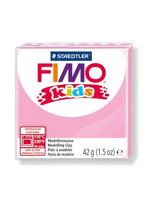 Gyurma, 42 g, égethető, FIMO "Kids", pink (FM8030220)