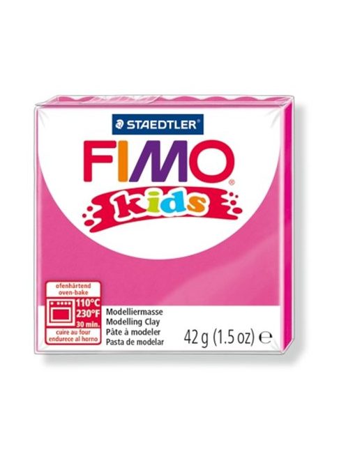 Gyurma, 42 g, égethető, FIMO "Kids", rózsaszín (FM803025)