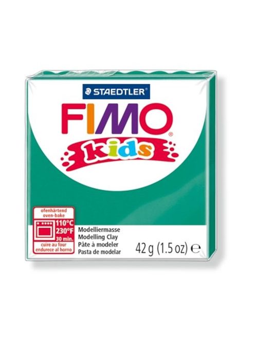 Gyurma, 42 g, égethető, FIMO "Kids", zöld (FM80305)