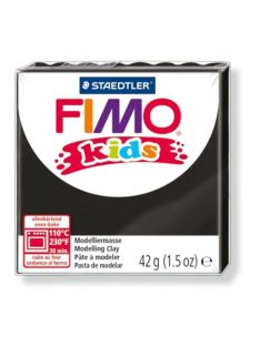   Gyurma, 42 g, égethető, FIMO "Kids", fekete (FM80309)