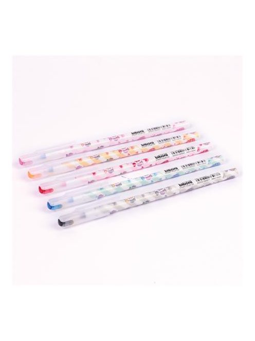 Golyóstoll, 0,3 mm, kupakos, FLEXOFFICE "Biboni", kék (FO052)