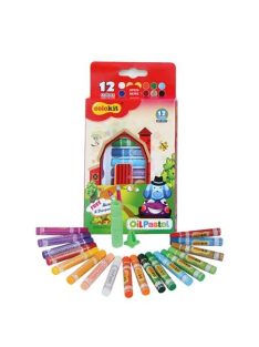   Olajpasztell kréta COLOKIT "Oil Pastel", 12 különböző szín (FOC011)
