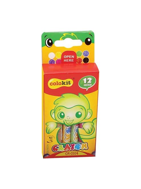 Zsírkréta, COLOKIT "Crayon", 12 különböző szín (FOCRC024)
