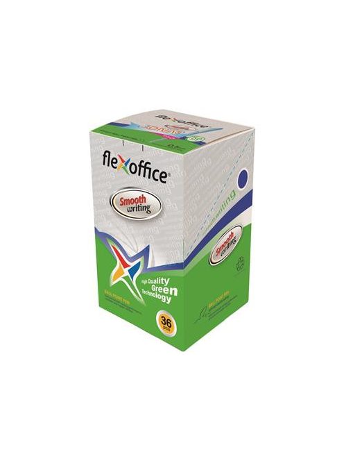 Golyóstoll, 0,25 mm, nyomógombos, FLEXOFFICE "Jonat", piros (FOGT017P)