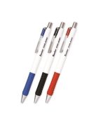 Golyóstoll, 0,4 mm, nyomógombos, vegyes színű tolltest, FLEXOFFICE "Senior", kék (FOGT026KV)