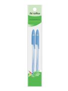 Golyóstoll, 0,3 mm, 2 db/bliszter, kupakos, FLEXOFFICE "Candee", kék (FOGT027BLK)