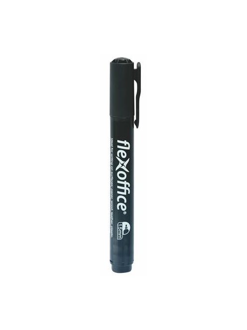 Alkoholos marker, 1,5 mm, kúpos, FLEXOFFICE "PM03", fekete (FOPM03FK)